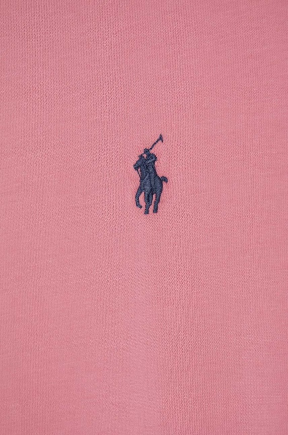 Odzież Polo Ralph Lauren T-shirt basic męski bawełniany 710671438 różowy