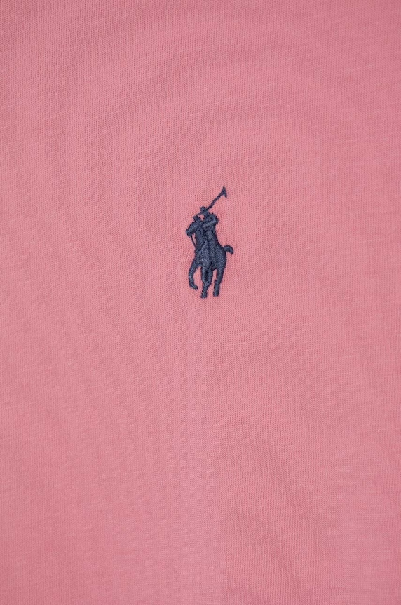 Odzież Polo Ralph Lauren T-shirt basic męski bawełniany 710671438 różowy
