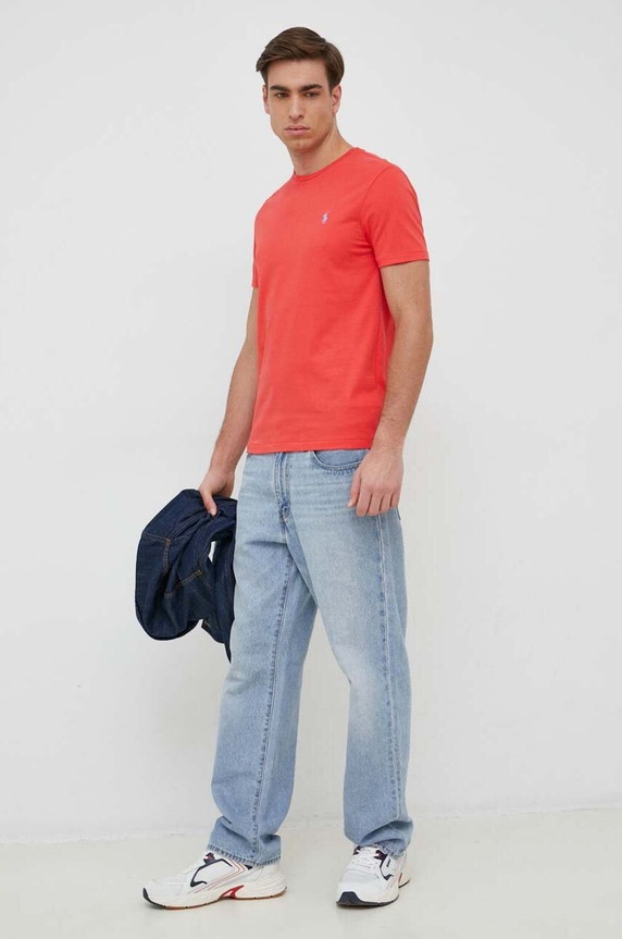 Polo Ralph Lauren t-shirt bawełniany 710671438 czerwony SS26