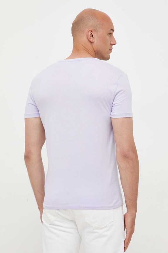 Ruházat Polo Ralph Lauren basic férfi pamut póló 710671438 lila