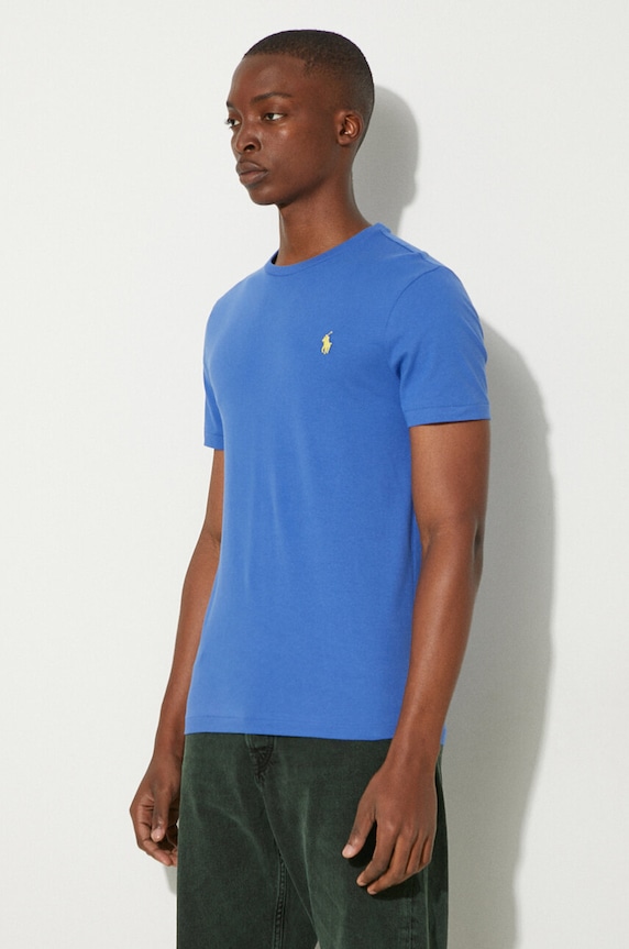 Clothing Polo Ralph Lauren basic t-shirt cotton Men's 710671438 blue