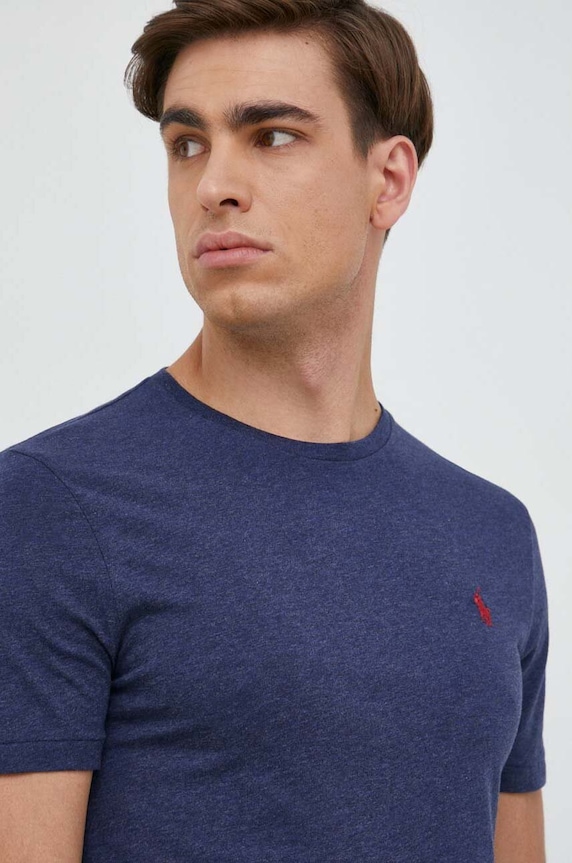 Polo Ralph Lauren basic férfi pamut póló pamut sötétkék 710671438