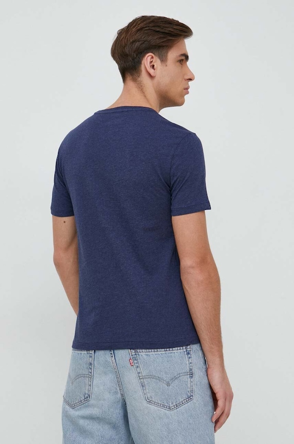 Ruházat Polo Ralph Lauren basic férfi pamut póló 710671438 sötétkék