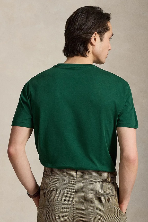 Polo Ralph Lauren T-shirt basic męski bawełniany 710671438 zielony SS26