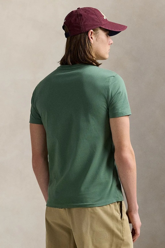 Polo Ralph Lauren t-shirt basic ανδρικό βαμβακερό 710671438 πράσινο SS26