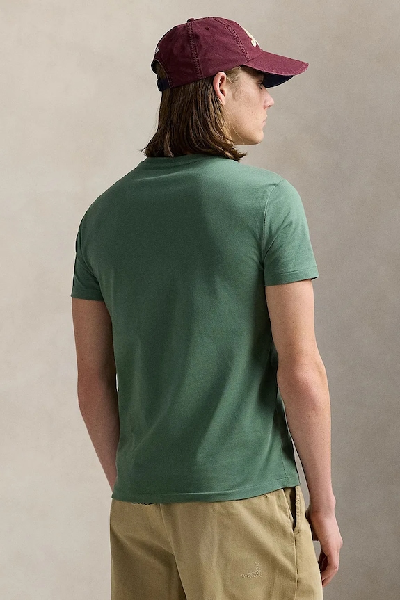 Polo Ralph Lauren t-shirt basic ανδρικό βαμβακερό 710671438 πράσινο SS26