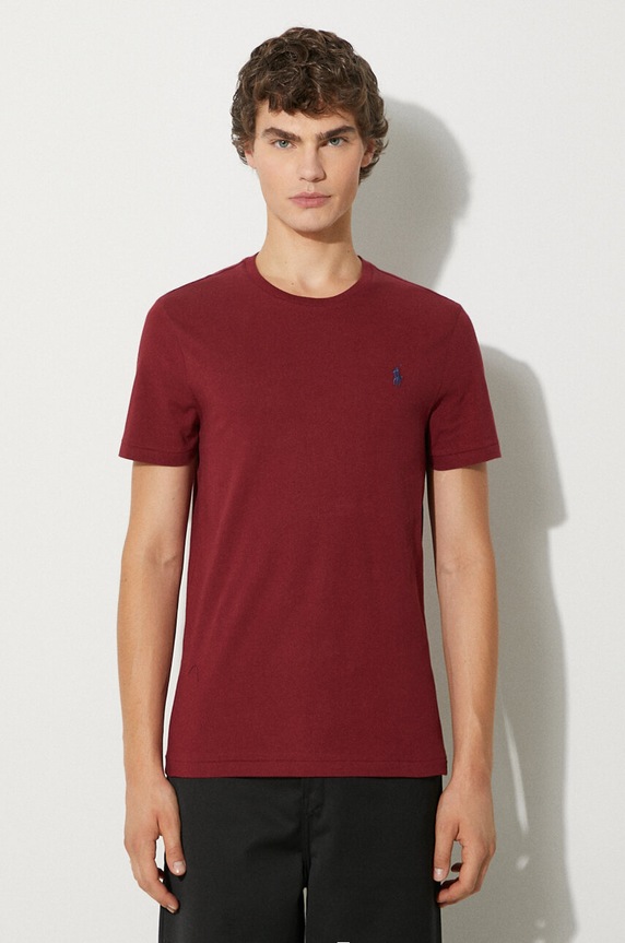 Clothing Polo Ralph Lauren Men's basic cotton t-shirt 710671438 maroon
