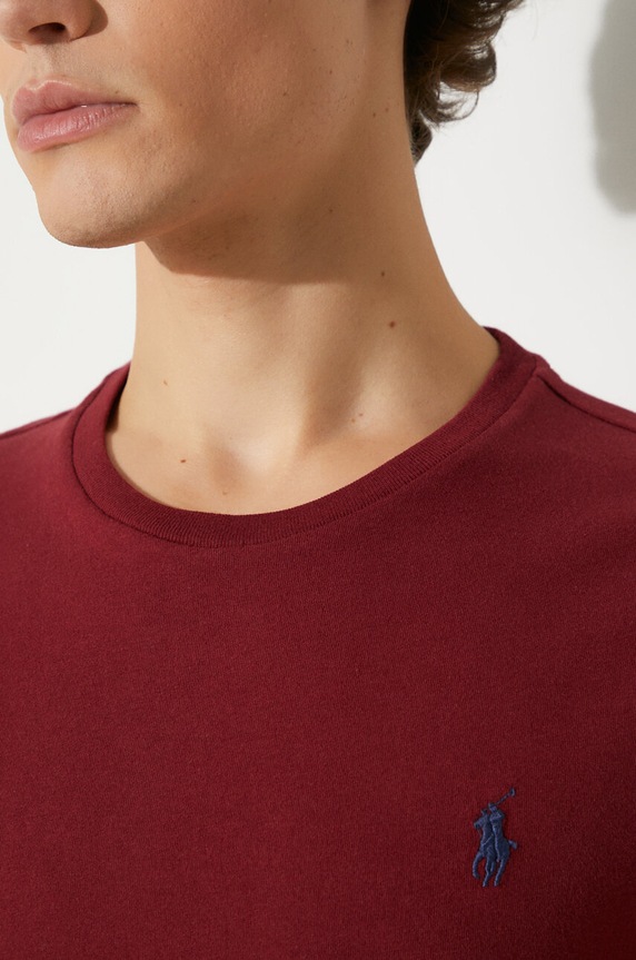 Polo Ralph Lauren Men's basic cotton t-shirt 710671438 maroon
