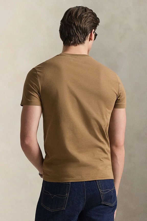 Polo Ralph Lauren t-shirt basic ανδρικό βαμβακερό 710671438 καφέ SS26