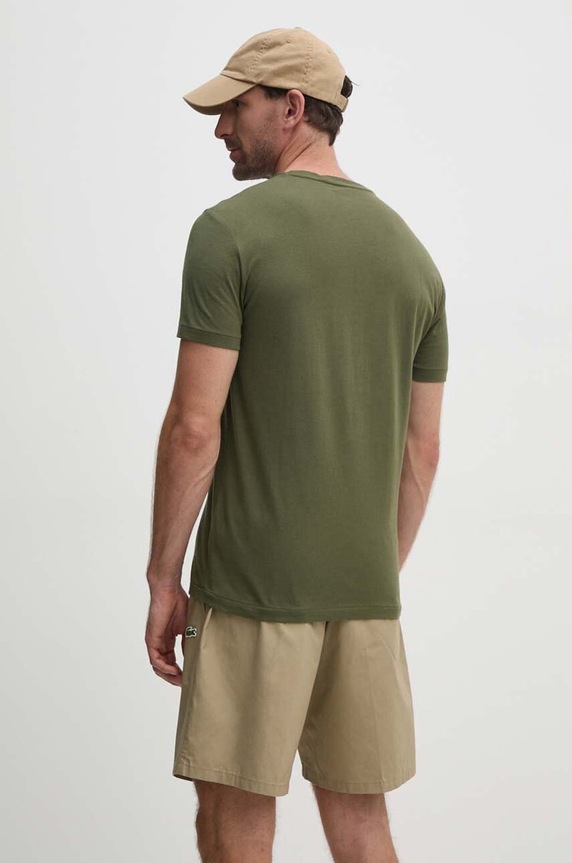 Ρούχα Polo Ralph Lauren basic t-shirt Ανδρικό βαμβακερό 710671438 πράσινο