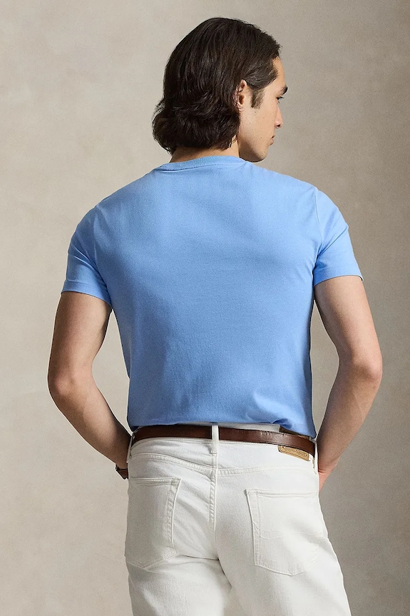 Polo Ralph Lauren T-shirt basic ανδρικό βαμβακερό 710671438 μπλε SS26