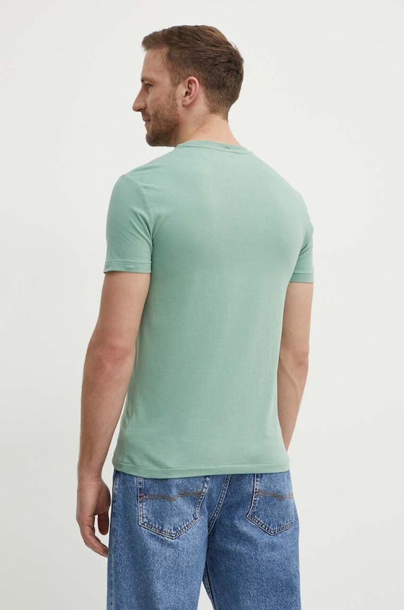 Odzież Polo Ralph Lauren T-shirt basic męski bawełniany 710671438 zielony