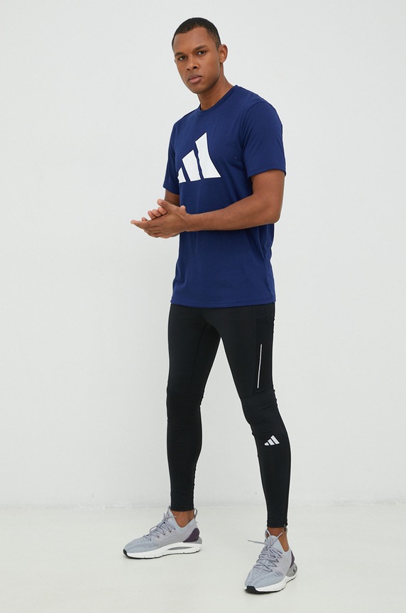adidas Performance t-shirt treningowy Training Essentials IB8275 granatowy SS23