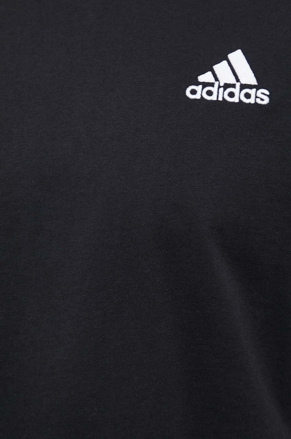 adidas t-shirt bawełniany Essentials IC9282 czarny