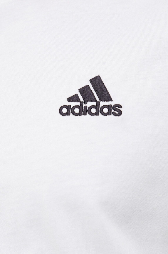 Бавовняна футболка adidas IC9286 білий