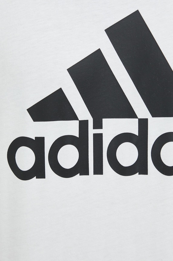 adidas t-shirt bawełniany Essentials IC9349 biały