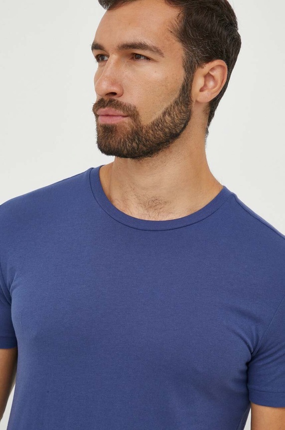 Pamučna majica Polo Ralph Lauren 3-pack plava 714830304