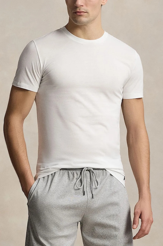 Polo Ralph Lauren basic t-shirt ανδρικό βαμβακερό 3-pack μπλε 714830304