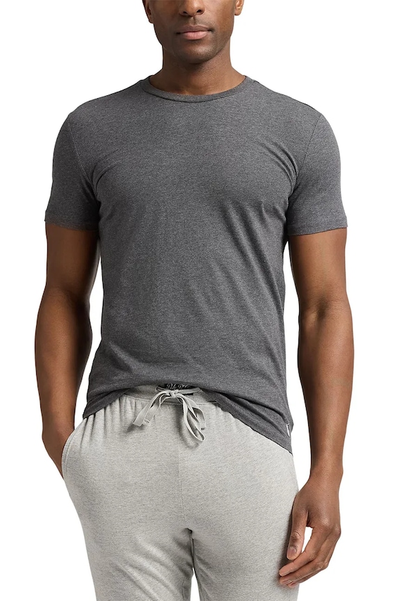Polo Ralph Lauren t-shirt basic Ανδρικός βαμβακερός 3-pack σκούρο μπλε 714830304
