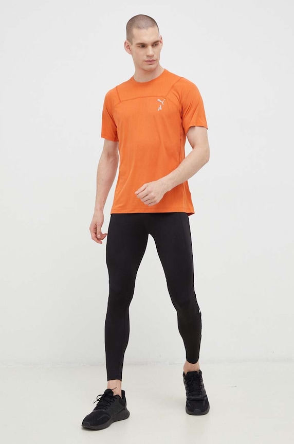 Μπλουζάκι για τρέξιμο Puma Seasons 523256 πορτοκαλί AW23