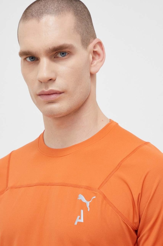 Μπλουζάκι για τρέξιμο Puma Seasons πορτοκαλί 523256