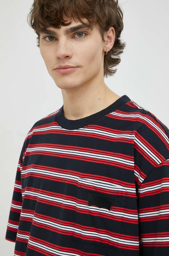 Levi's t-shirt bawełniany czerwony A5243.0001