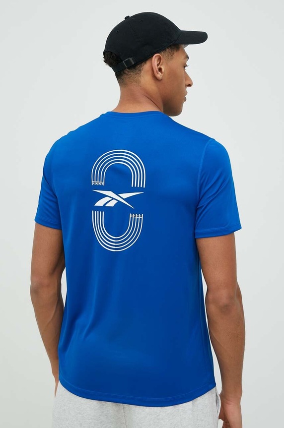 Μπλουζάκι για τρέξιμο Reebok μπλε HY2710