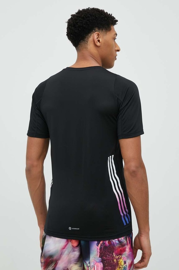 Odzież adidas Performance t-shirt do biegania Run Icons HN8025 czarny