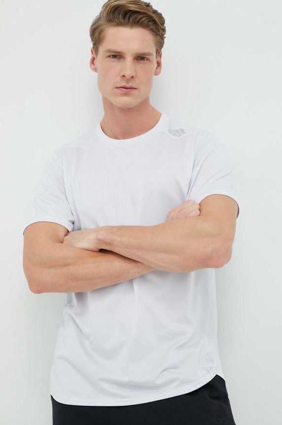 adidas Performance t-shirt do biegania Designed to Run niebieski IB8941