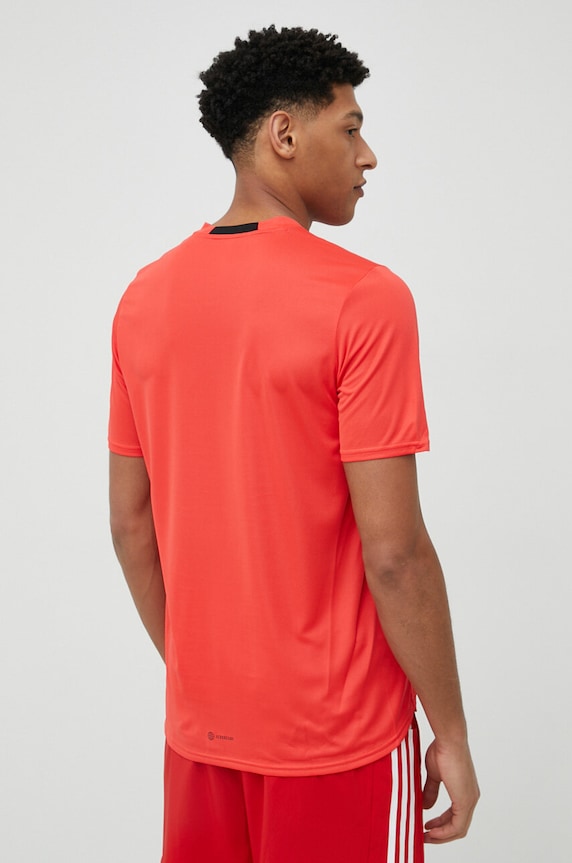 Ρούχα Μπλουζάκι προπόνησης adidas Performance Designed for Movement IC7269 κόκκινο