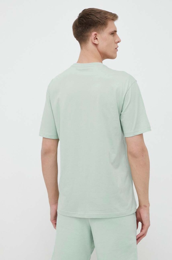 Odzież Fila t-shirt bawełniany FAM0331 turkusowy
