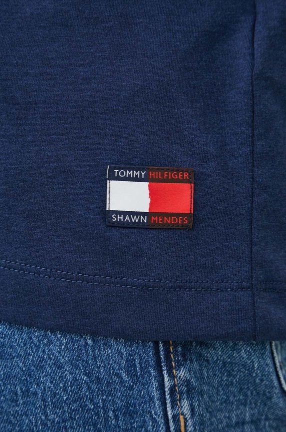 Tommy Hilfiger t-shirt x Shawn Mendes MW0MW31189.PPYX granatowy