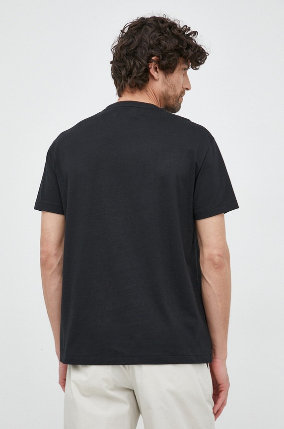 Ruházat Polo Ralph Lauren pamut póló 710707087 fekete