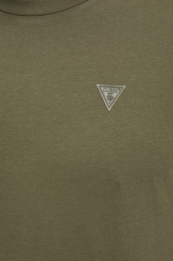 Guess t-shirt bawełniany zielony F3GI00.K8HM0