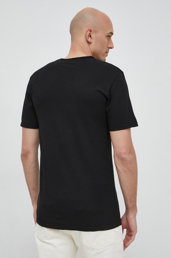 Odzież United Colors of Benetton t-shirt bawełniany 3JE1J19A5.100. czarny