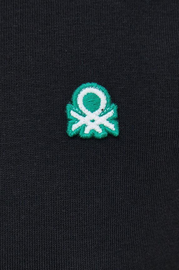 United Colors of Benetton t-shirt bawełniany 3MI5J1AF7.100.. czarny
