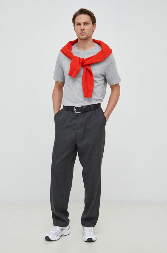 Βαμβακερό μπλουζάκι United Colors of Benetton 3MI5J1AF7.501. γκρί AA00