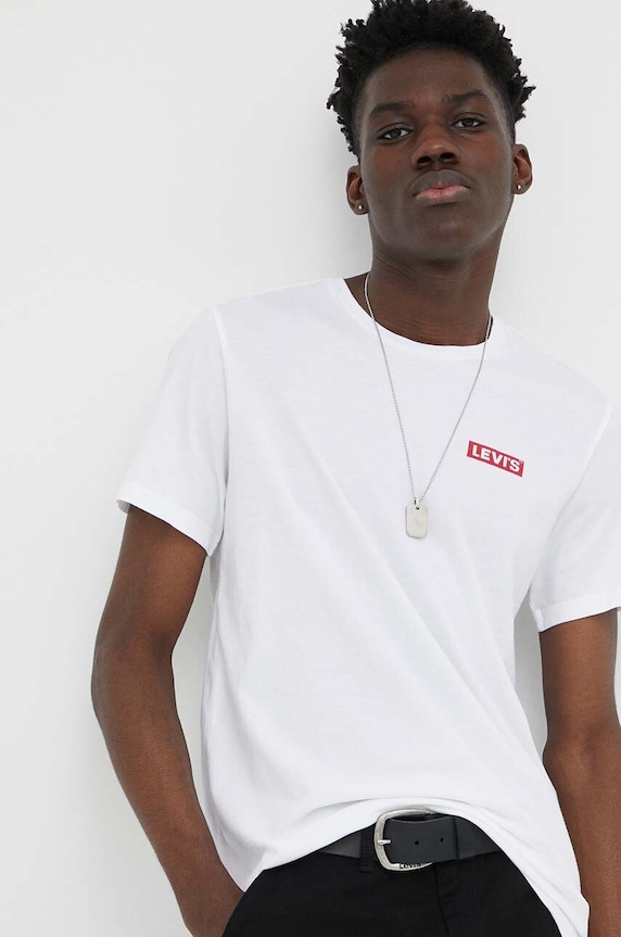 Levi's t-shirt bawełniany 2-pack nadruk multicolor 79681.0040