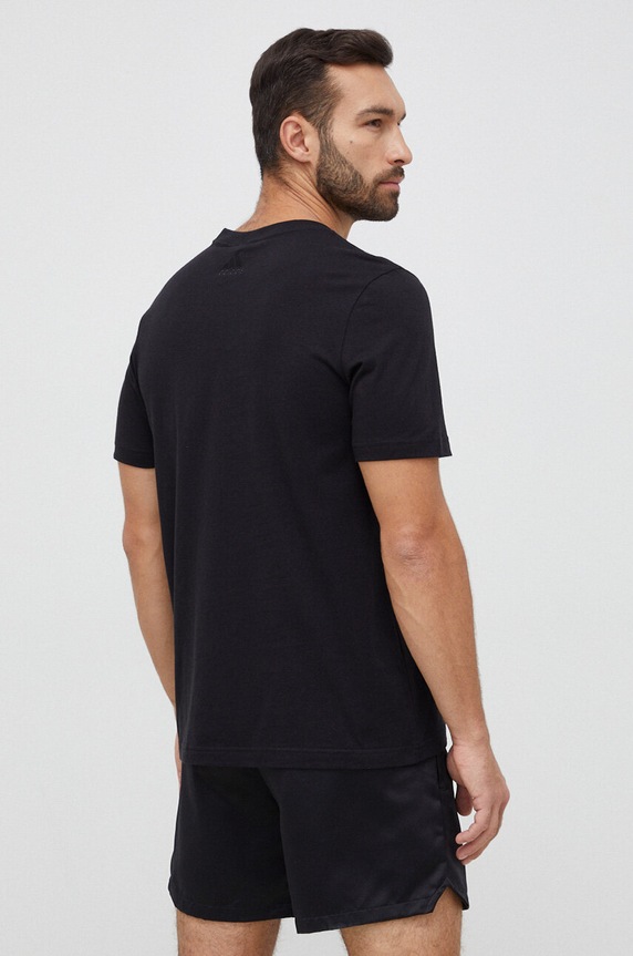 Odzież adidas t-shirt bawełniany Essentials IC9274 czarny