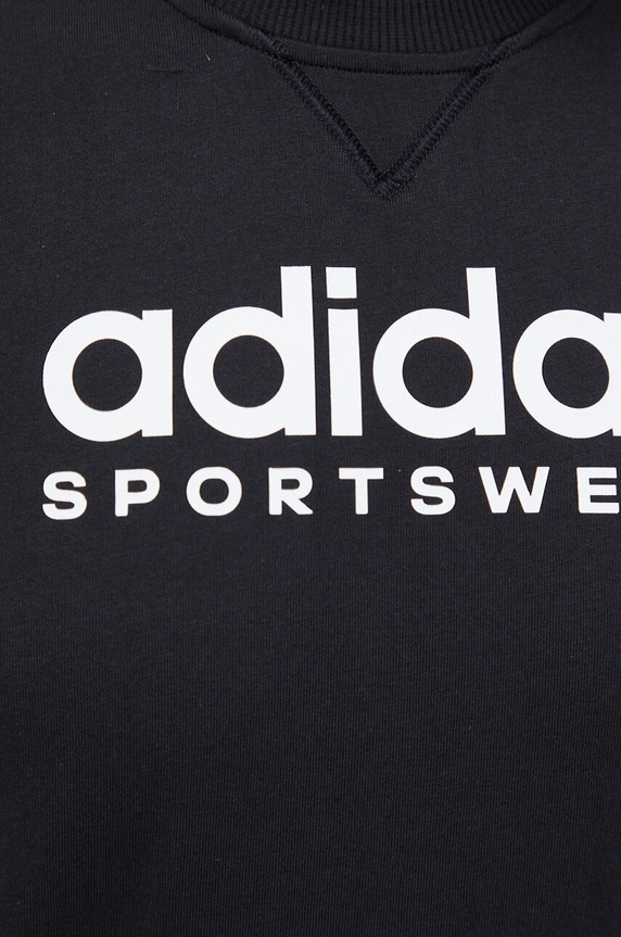 Bavlněné tričko adidas IC9815 černá