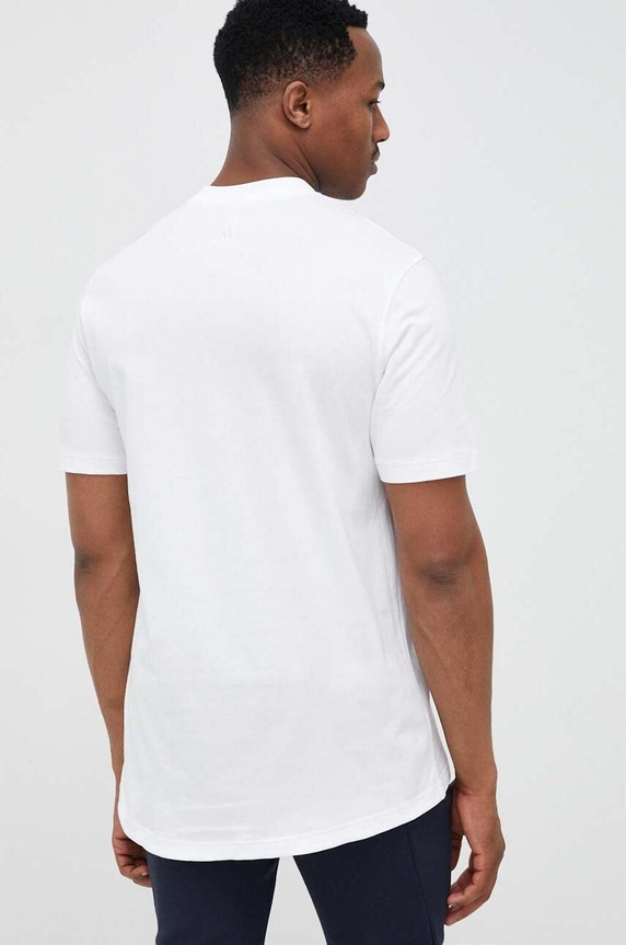 Odzież adidas t-shirt bawełniany IC9821 biały