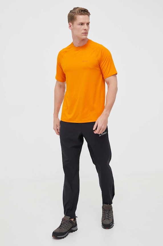Marmot t-shirt sportowy Windridge M14154 pomarańczowy SS24