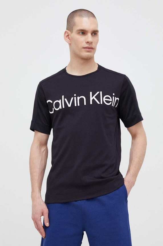 Tréninkové tričko Calvin Klein Performance Effect černá 00GMS3K102