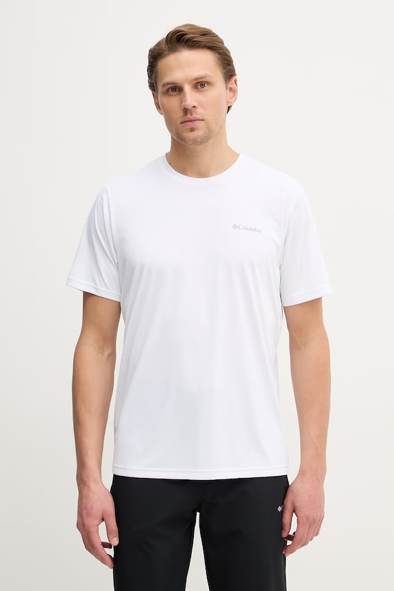 Αθλητικό μπλουζάκι Columbia Columbia Hike κανονικό λευκό 1990391