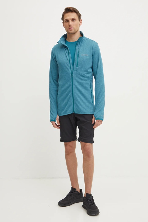 Columbia sportos póló Hike 1990391 türkiz SS26