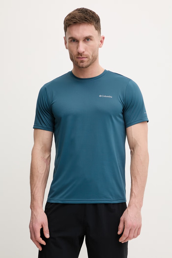 Columbia t-shirt sportowy Columbia Hike regular turkusowy 1990391