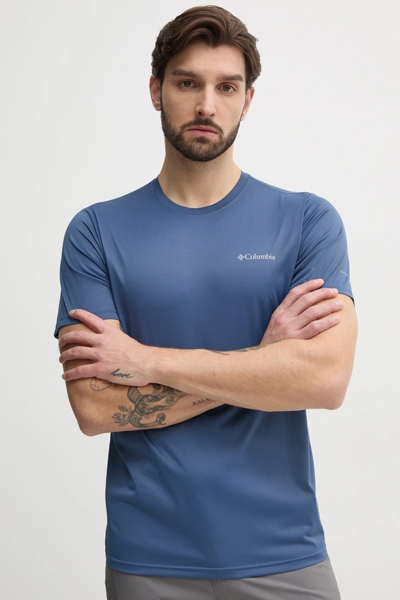Columbia t-shirt sportowy Columbia Hike regular niebieski 1990391
