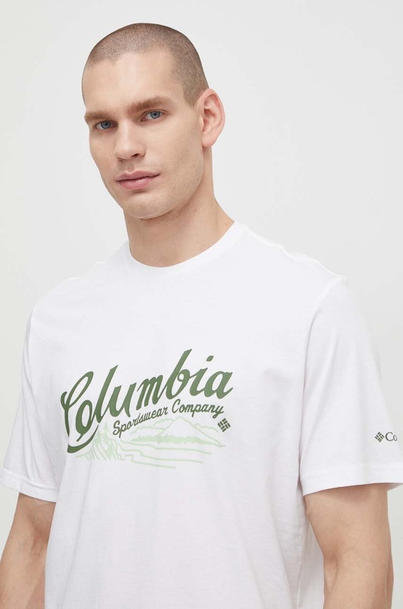 Columbia pamut póló Rockaway River fehér 2022181