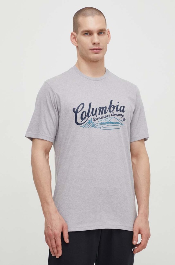 Columbia pamut póló Rockaway River szürke 2022181