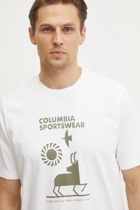 Columbia pamut póló Explorers Canyon bézs 2036441